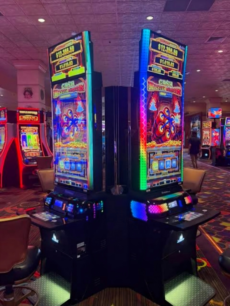 Casino slot machines—addressable RGB effects